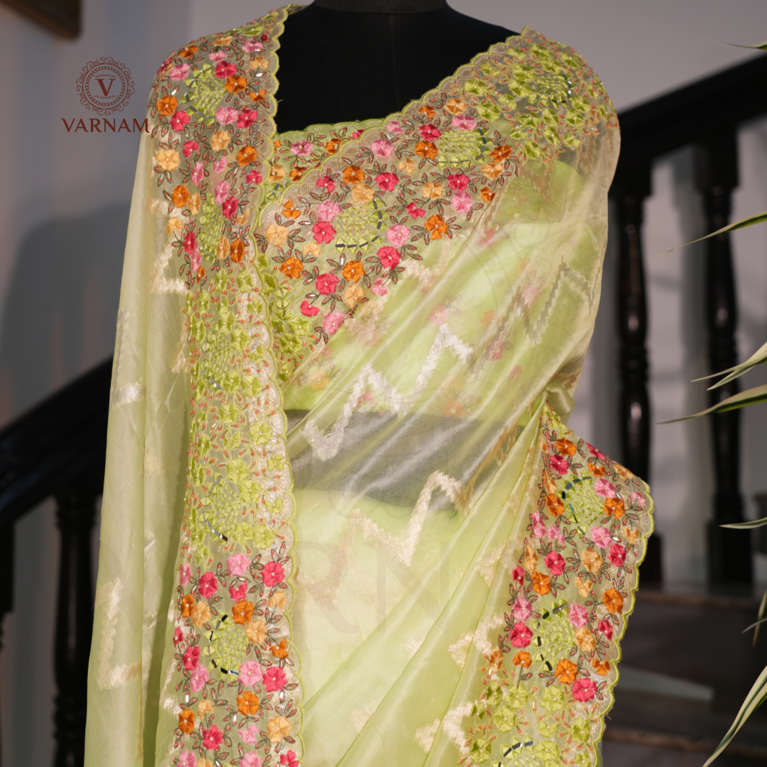 Organza Emb Saree
